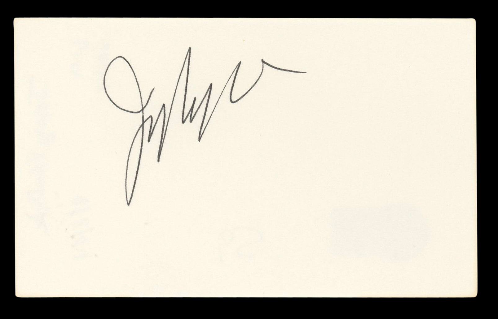 Jerry Van Dyke Coach Authentic Signed 3x5 Index Card Autographed BAS #BL96748