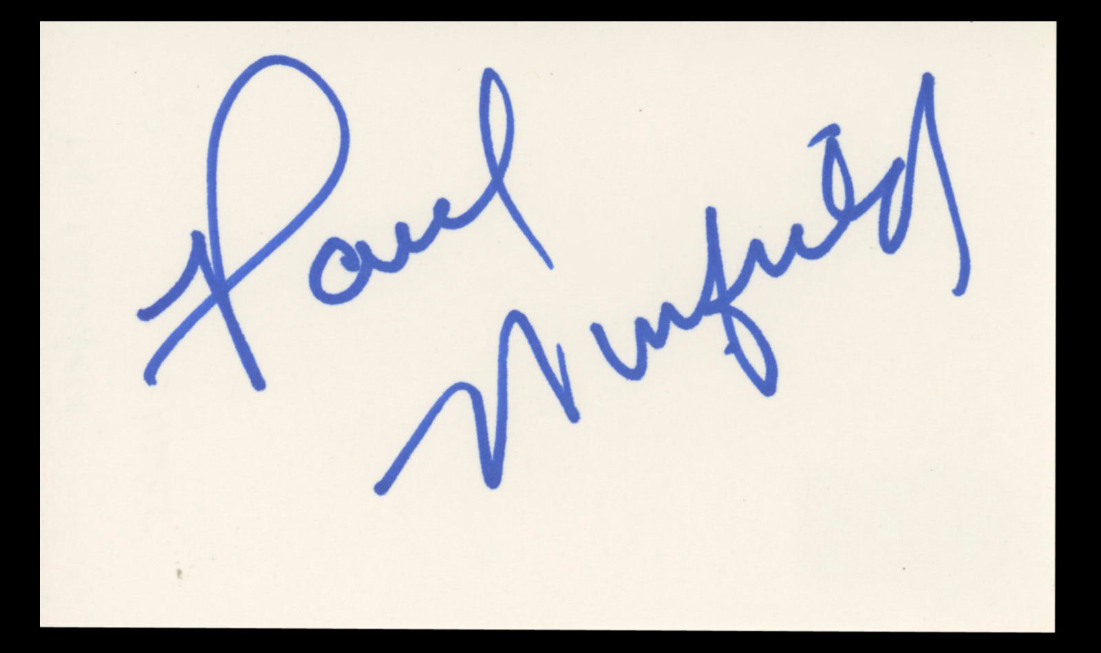 Paul Winfield Sounder Authentic Signed 3x5 Index Card BAS #BT01224