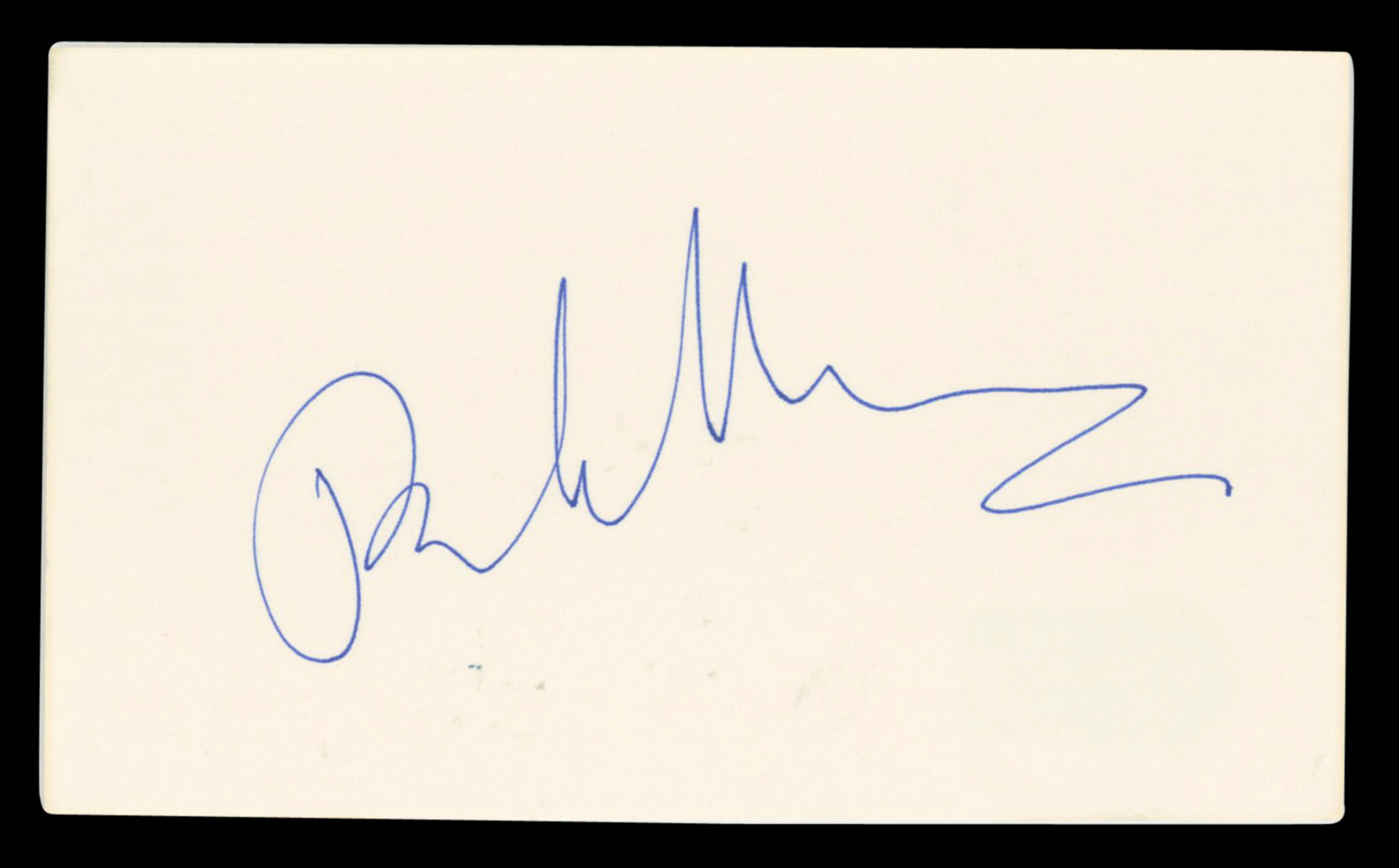 Pamela Mason Lady Possessed Authentic Signed 3x5 Index Card BAS #BV03107