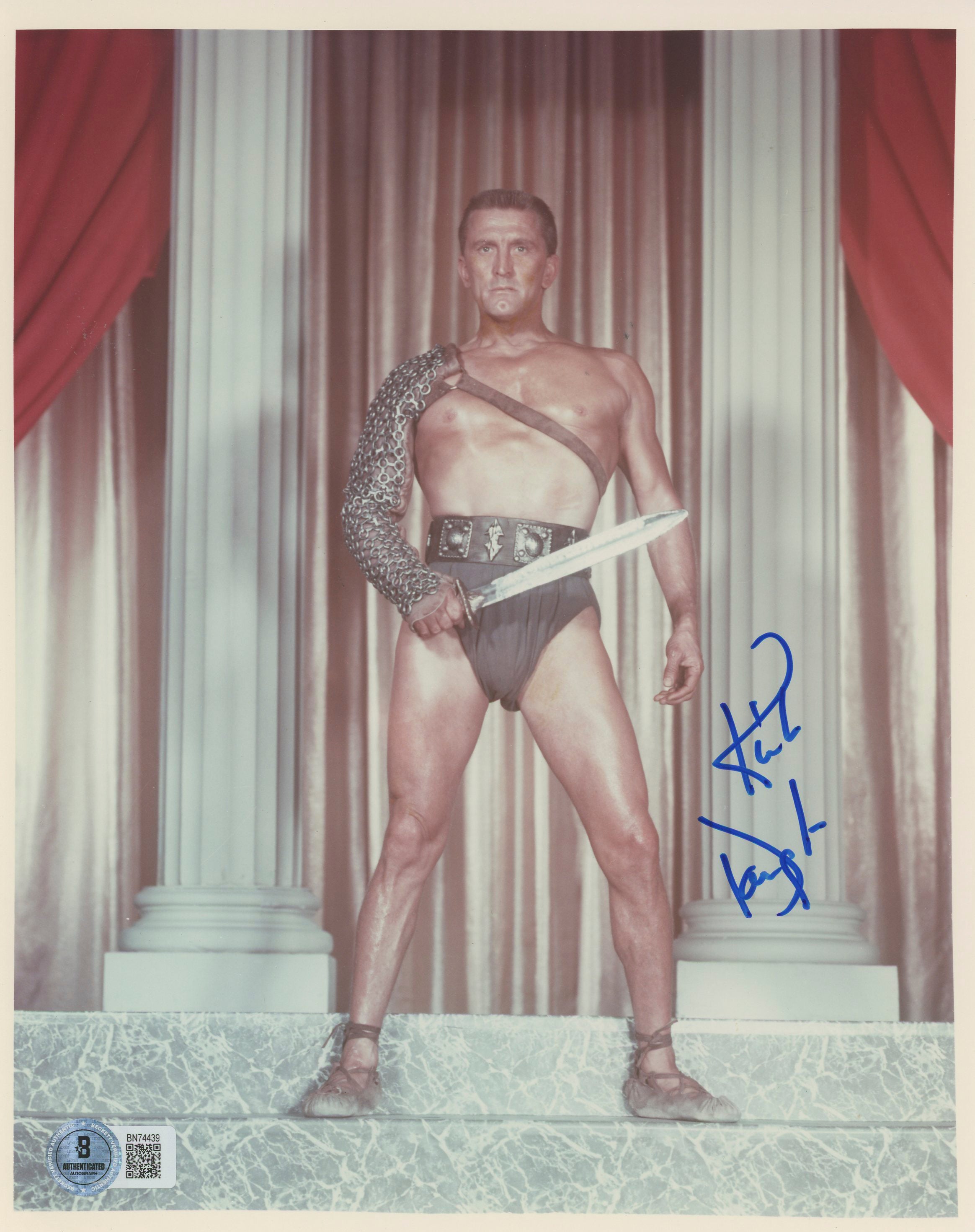 Kirk Douglas Spartacus Authentic Signed 8x10 Photo Autographed BAS #BN74439