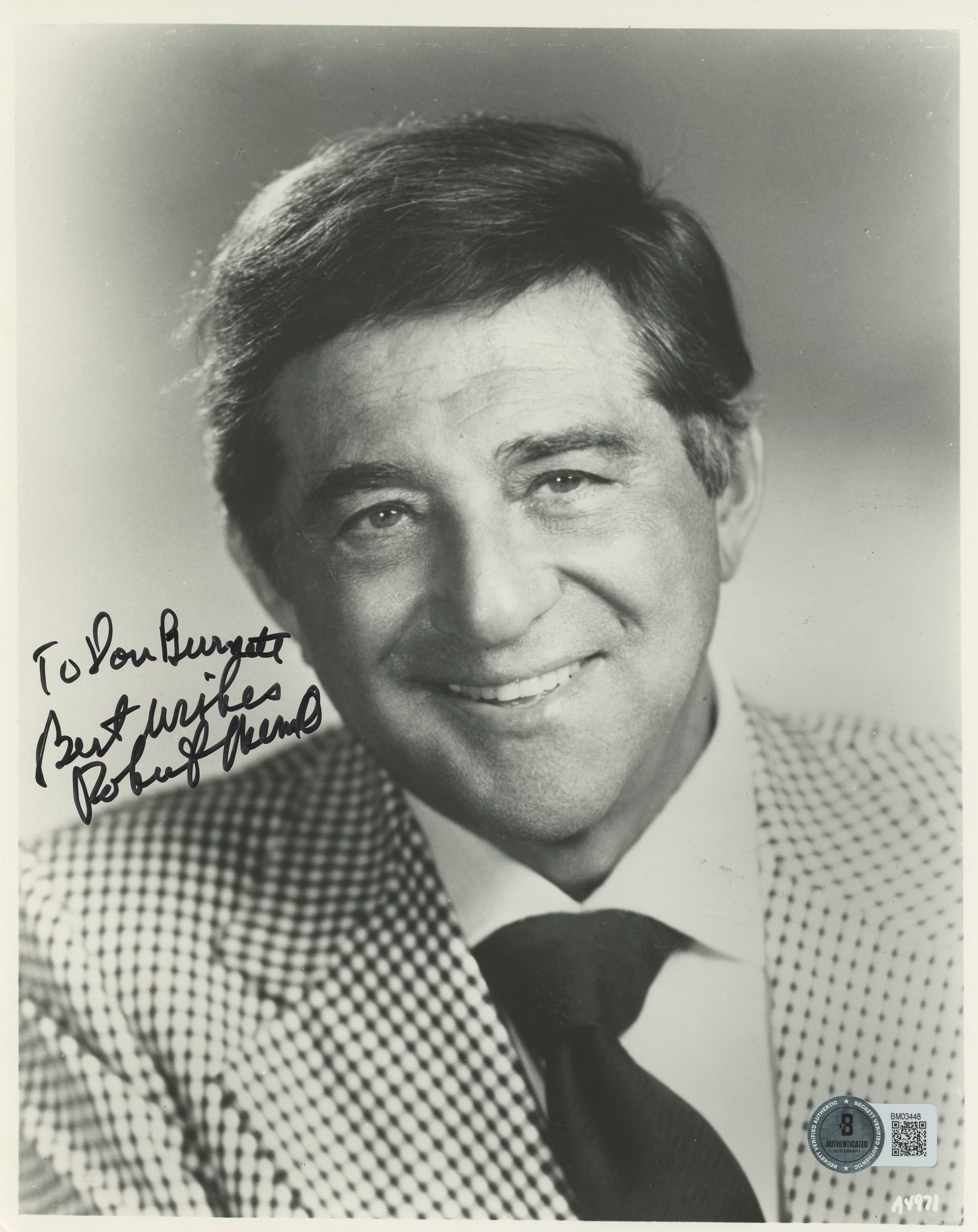 Robert Merrill Best Wishes Authentic Signed BAS #BM03448