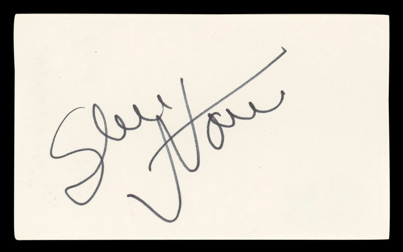 Sheree North Breakout Authentic Signed 3x5 Index Card Autographed BAS #BL98795