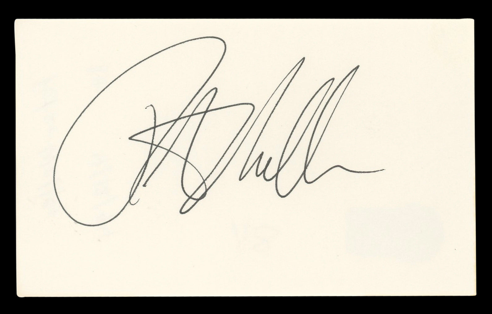 Peter Weller RoboCop Authentic Signed 3x5 Index Card Autographed BAS #BL96754