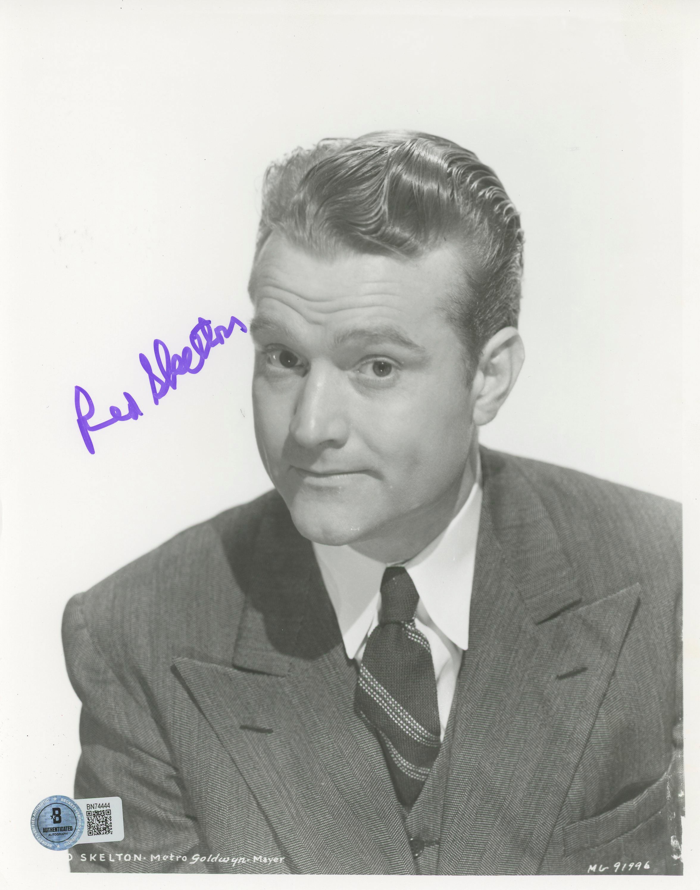 Red Skelton The Red Skelton Hour Authentic Signed 8x10 Photo BAS #BN74444