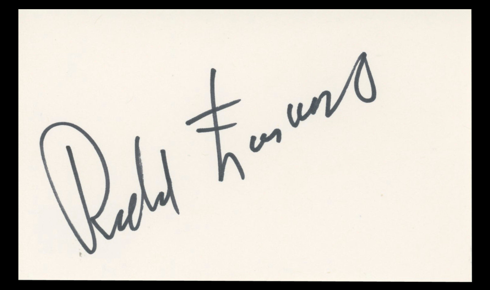 Richard Farnsworth Sylvester Authentic Signed 3x5 Index Card BAS #BT01246
