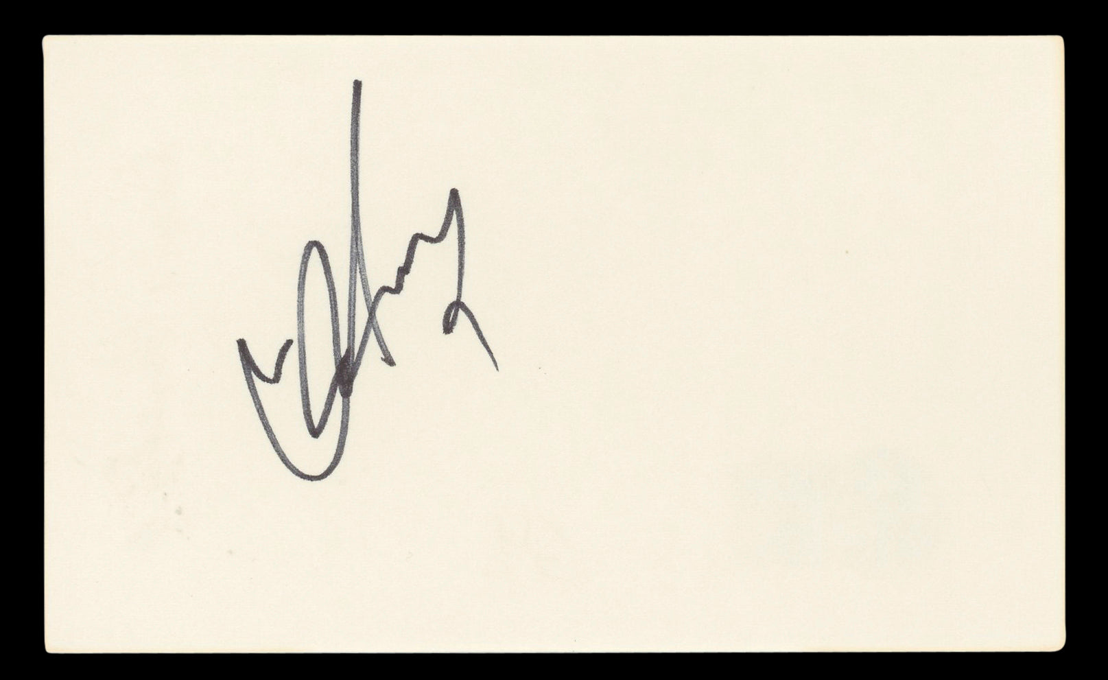 David Hasselhoff Knight Rider Authentic Signed 3x5 Index Card BAS #BL96755
