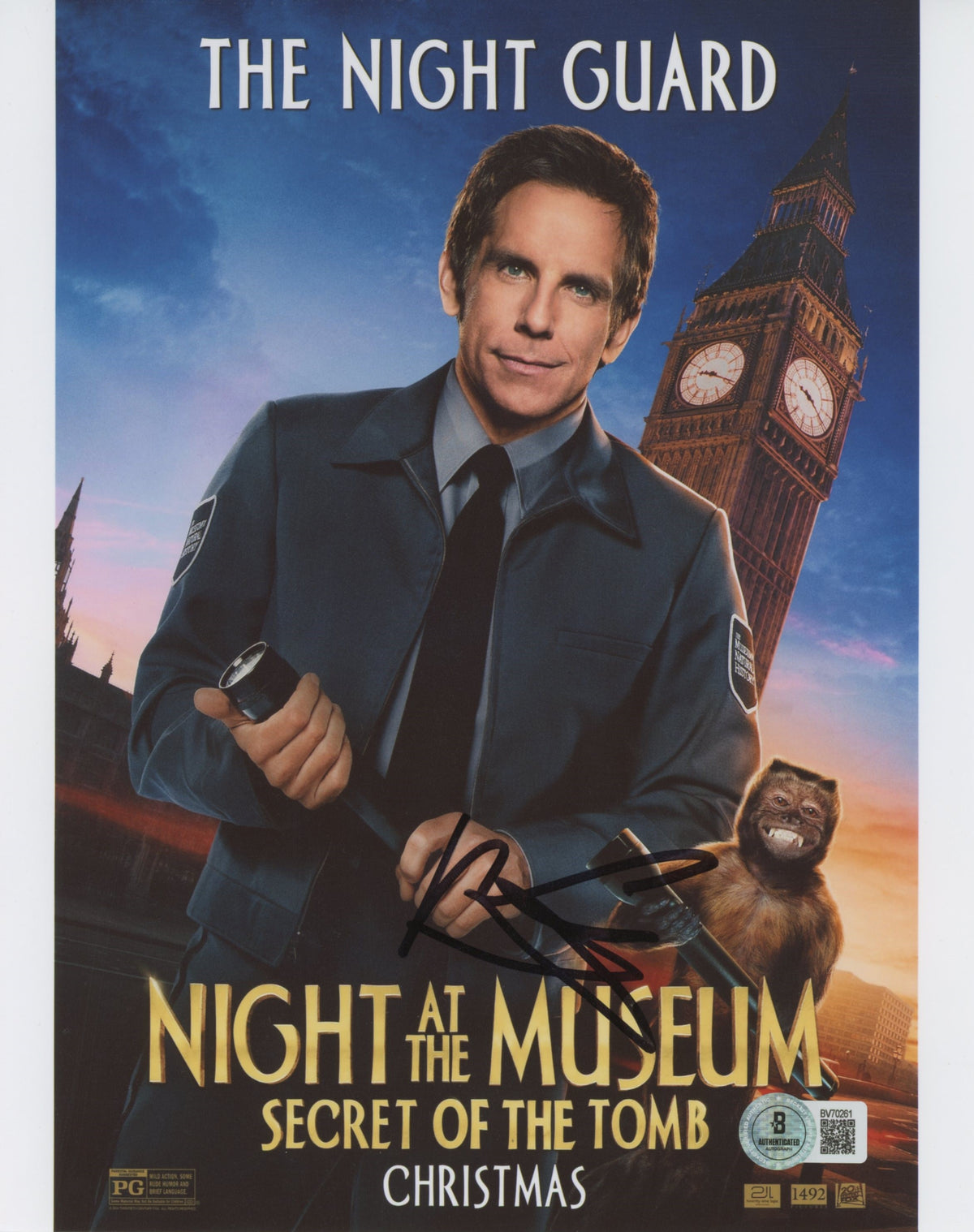 Ben Stiller Night at the Museum Authentic Signed 8x10 Photo BAS #BV70261