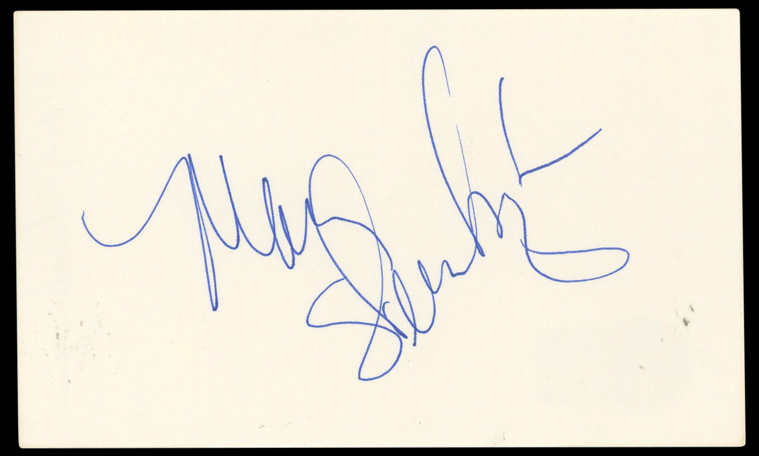 Mary Steenburgen Elf Authentic Signed 3x5 Index Card Autographed BAS #BN33274