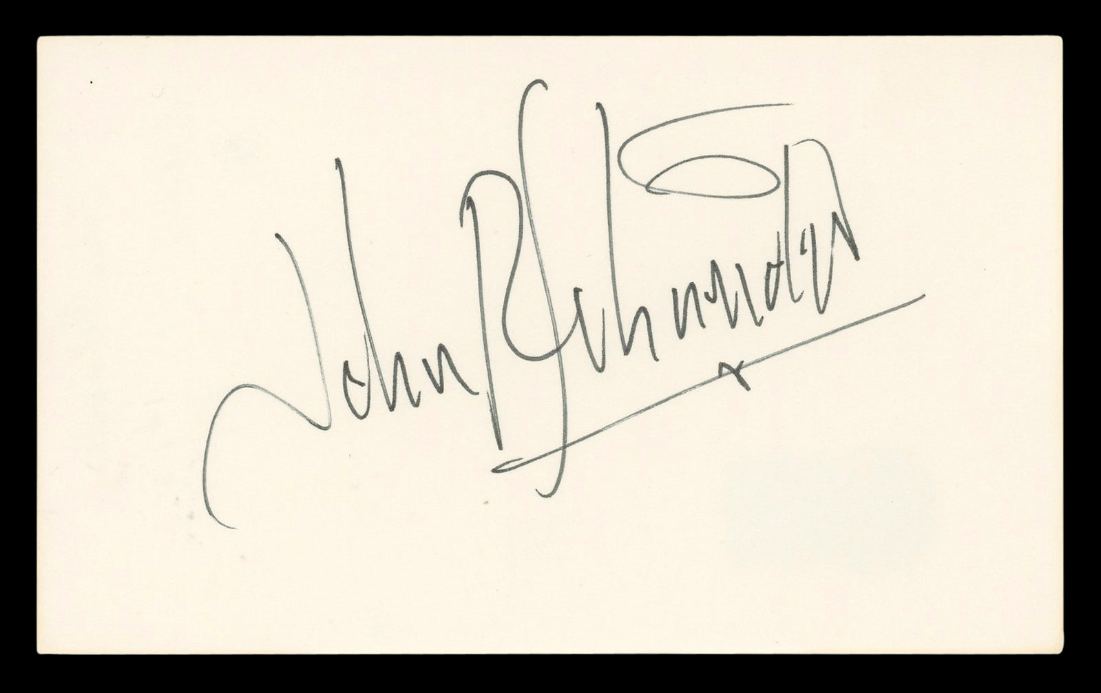 John Schneider The Dukes Of Hazzard Authentic Signed 3x5 Index Card BAS #BL96760