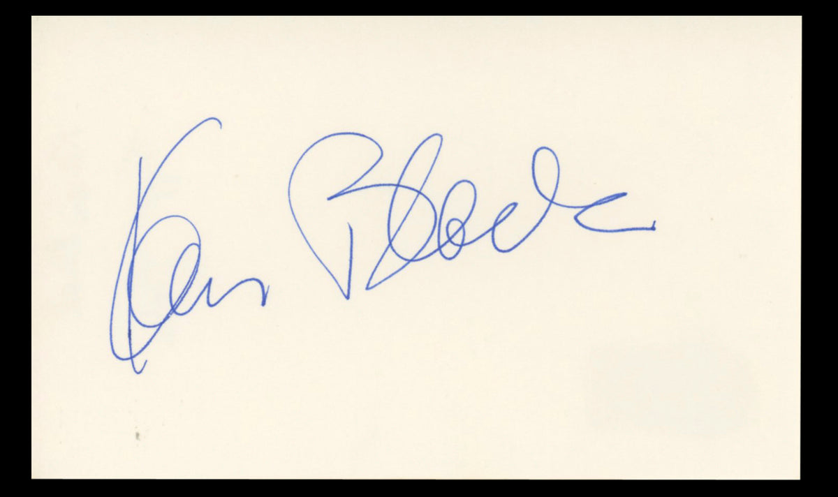 Karen Black Airport 1975 94 Authentic Signed 3x5 Index Card BAS #BT01232