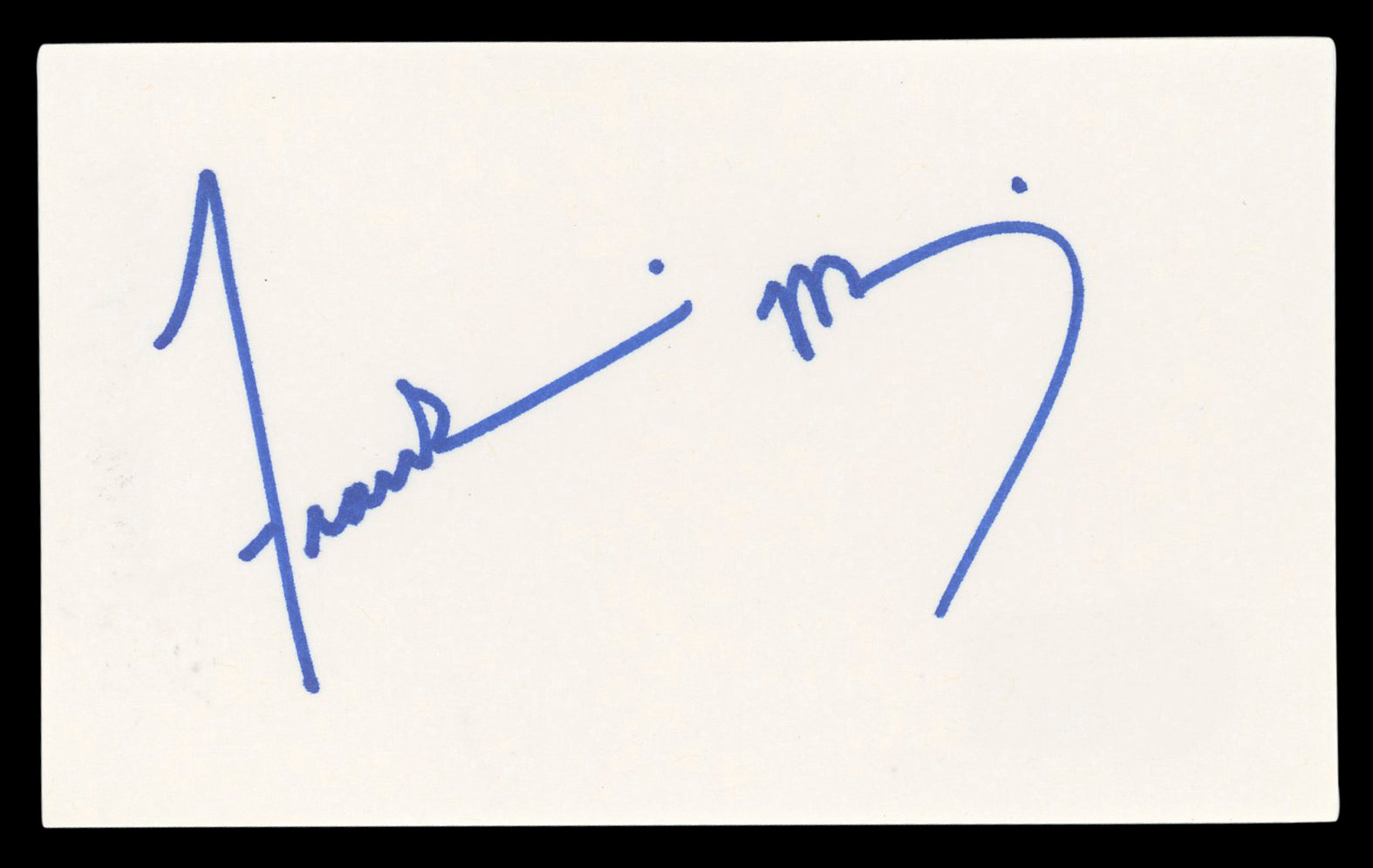 Frankie Muniz Malcolm in the Middle Authentic Signed 3x5 Index Card BAS #BL98788