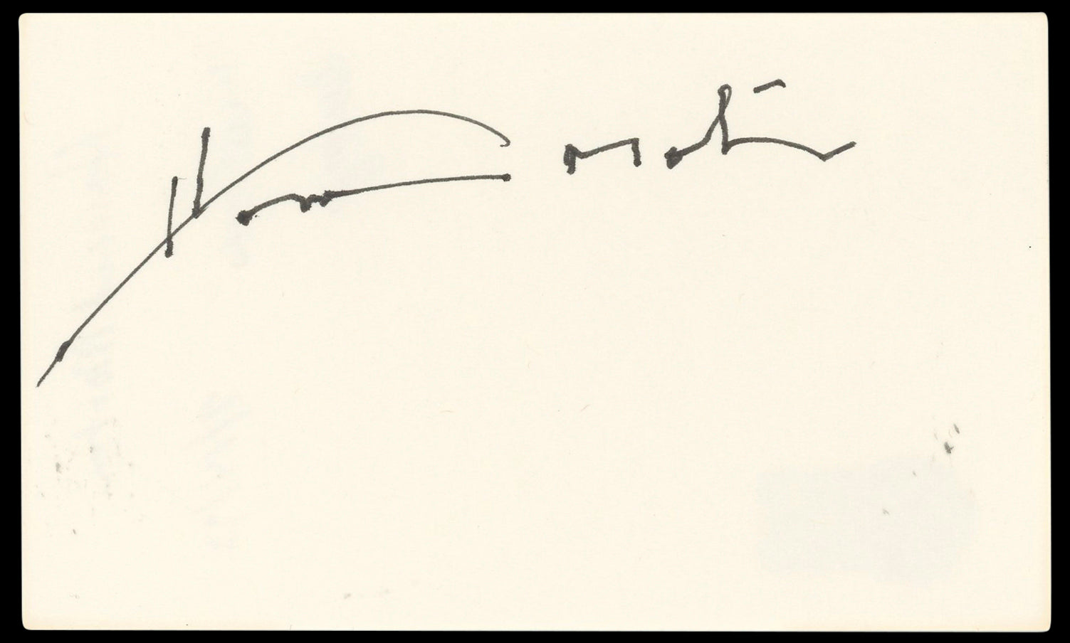 Howard Morton All In The Family Authentic Signed 3x5 Index Card BAS #BN33272