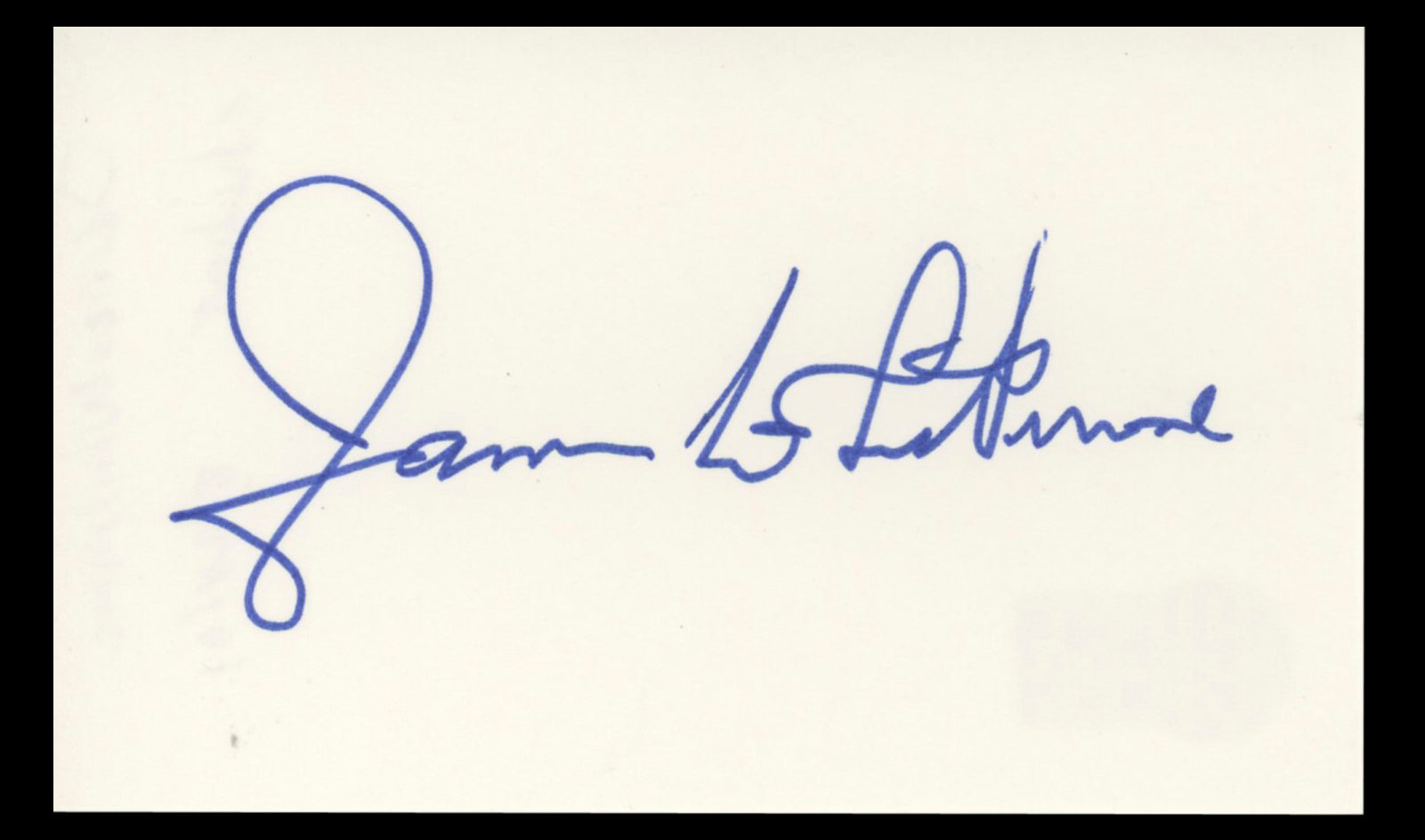 James Whitmore The Shawshank Redemption Authentic Signed 3x5 Index Card BAS #BT01226