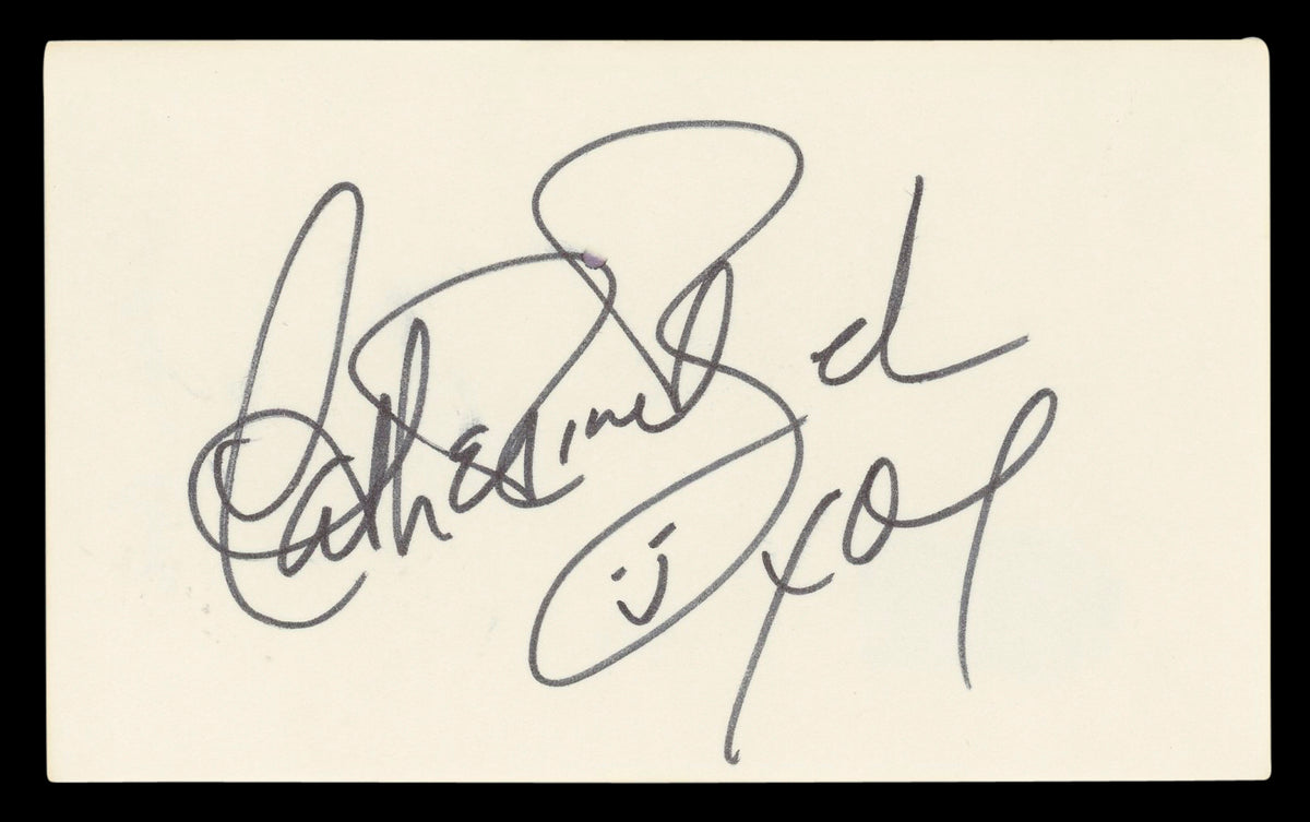 Catherine Bach The Dukes Of Hazzard "XO" Signed 3x5 Index Card BAS #BL96767