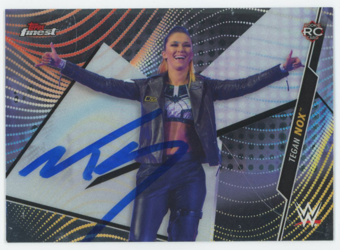 Tegan Nox WWE Authentic Signed 2020 Topps #94 Card BAS #BS86767