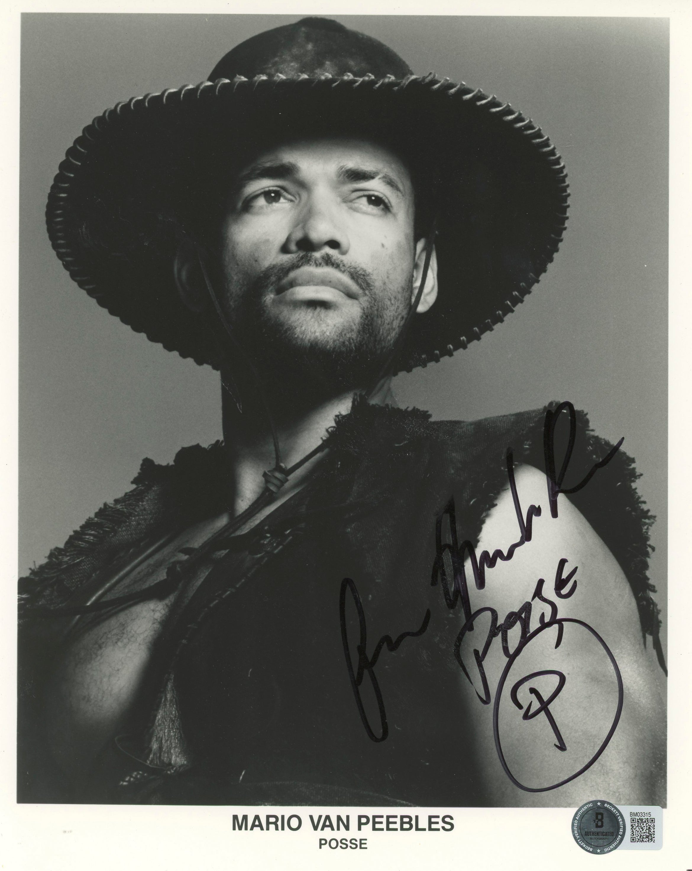 Mario Van Peebles Posse "Posse" Authentic Signed 8x10 Photo BAS #BM03315