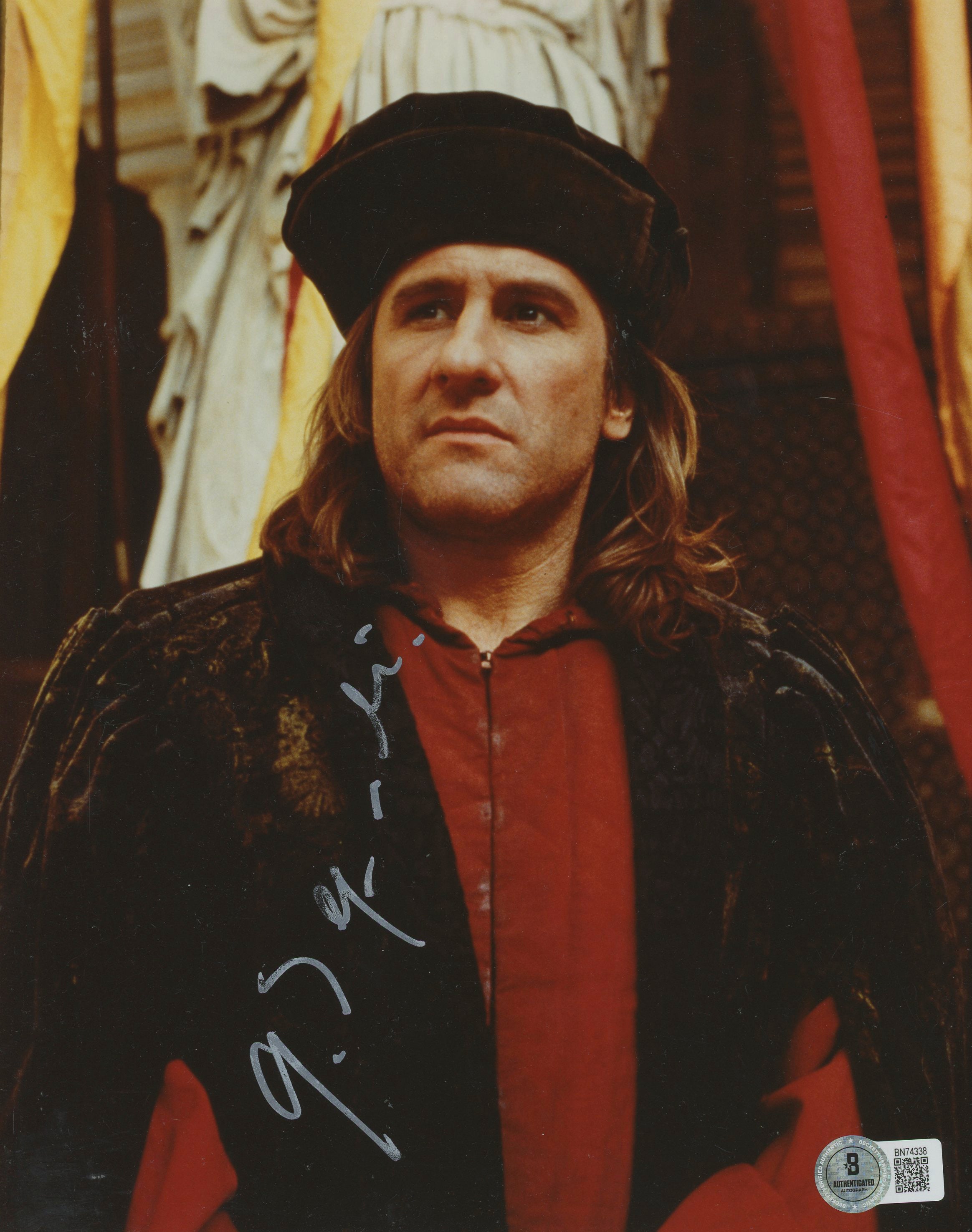 Gérard Depardieu 1492: Conquest of Paradise Signed 8x10 Photo BAS #BN74338