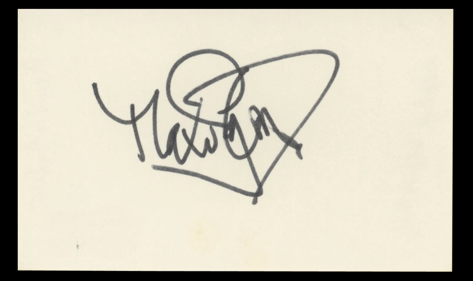 Max von Sydow Pelle the Conqueror Authentic Signed 3x5 Index Card BAS #BT01217