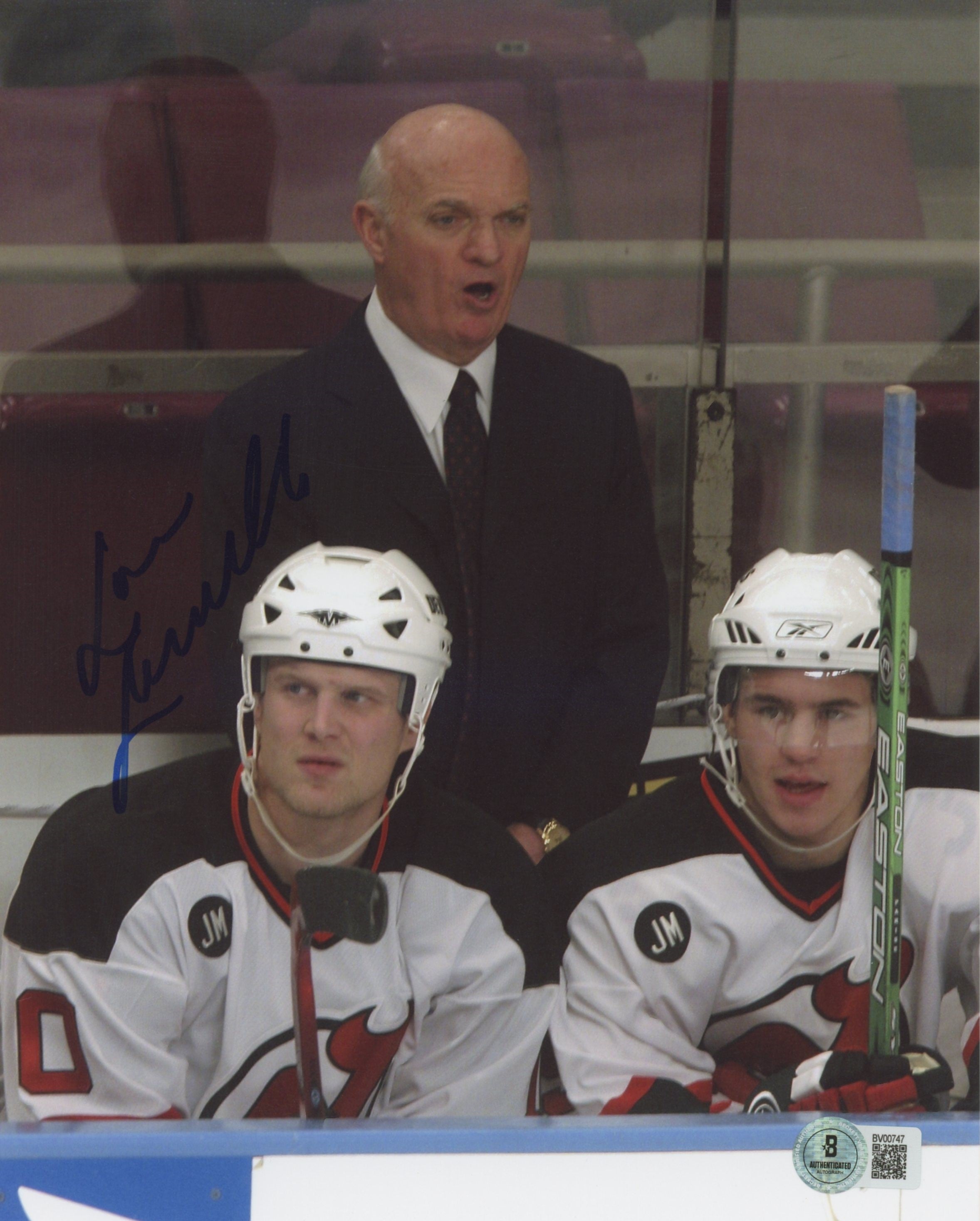 Devils Lou Lamoriello Authentic Signed 8x10 Photo Autographed BAS #BV00747