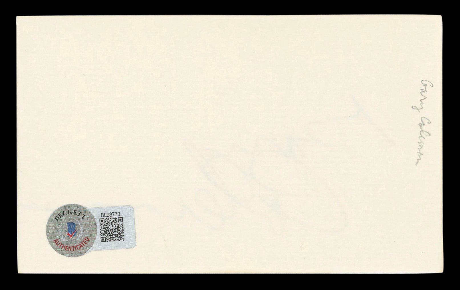 Gary Coleman Diff'rent Strokes Authentic Signed 3x5 Index Card BAS #BL98773