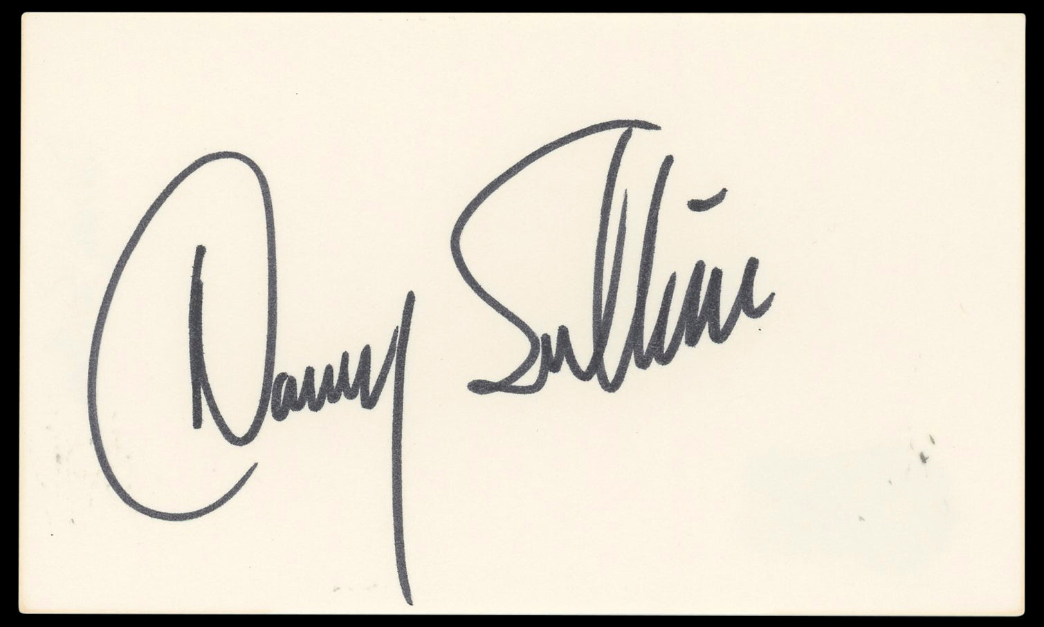 Danny Sullivan Authentic Signed 3x5 Index Card Autographed BAS #BN33231