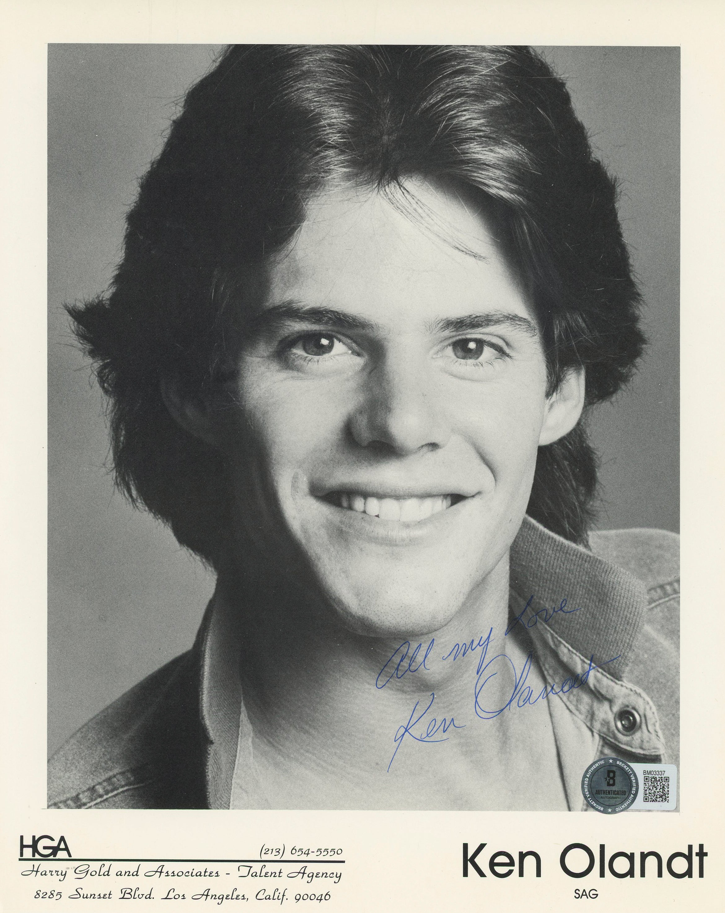 Ken Olandt Leprechaun "All My Love" Authentic Signed 8x10 Photo BAS #BM03337
