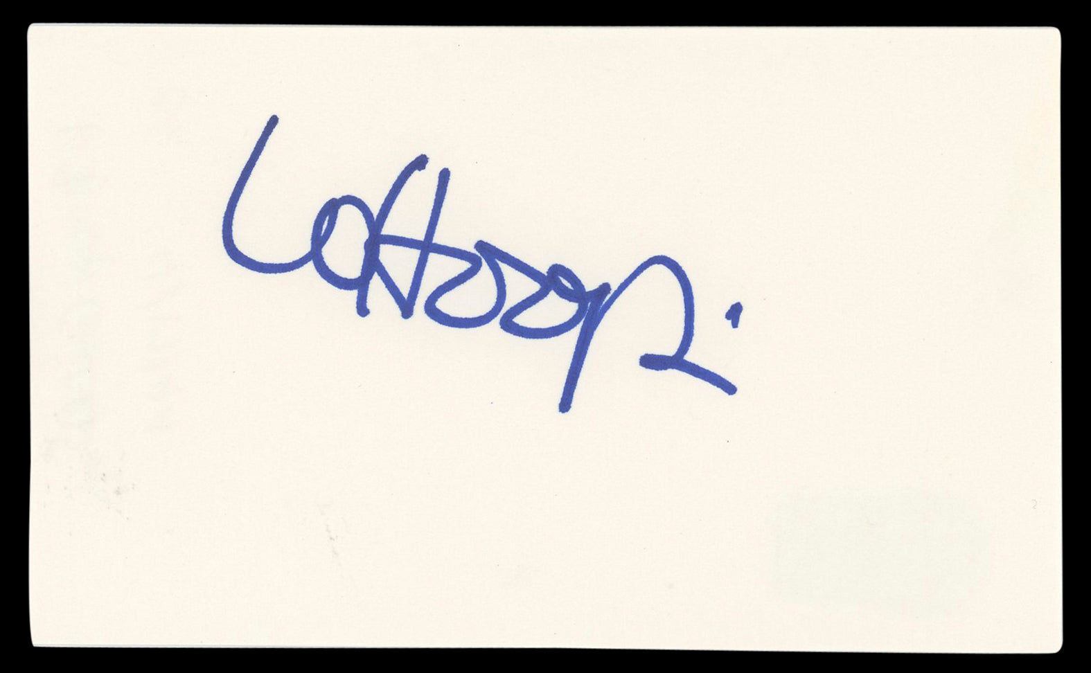 Whoopi Goldberg The View Authentic Signed 3x5 Index Card BAS #BL98767