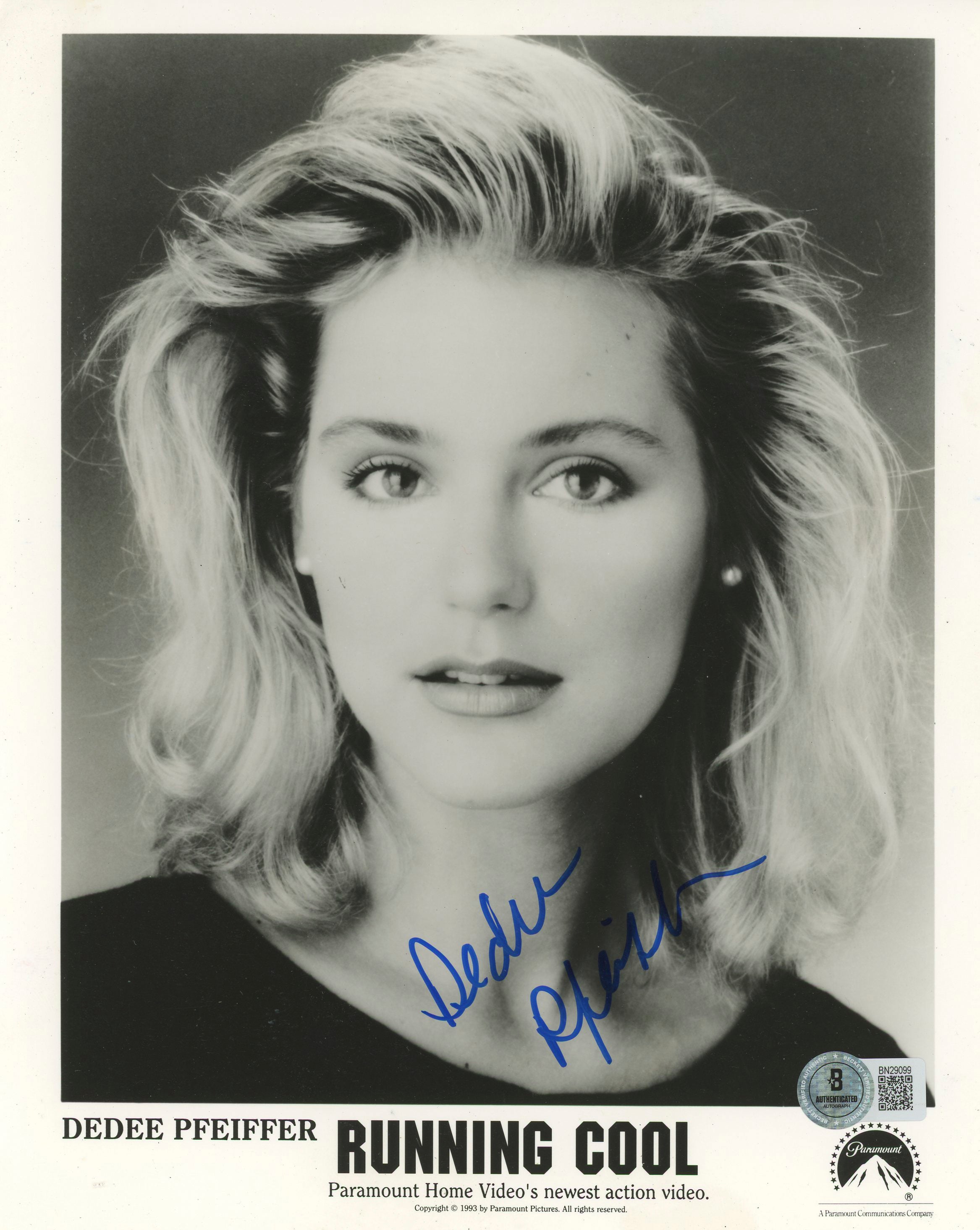 Dedee Pfeiffer Running Cool Authentic Signed 8x10 Photo Autographed BAS #BN29099