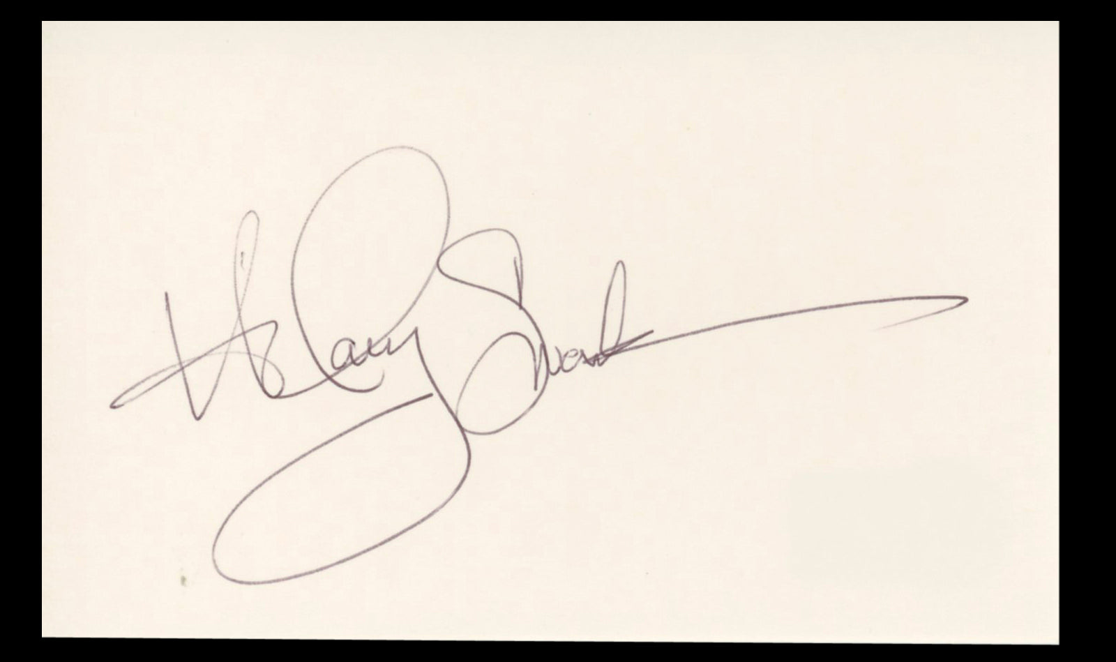 Hilary Swank Million Dollar Baby Authentic Signed 3x5 Index Card BAS #BT02480
