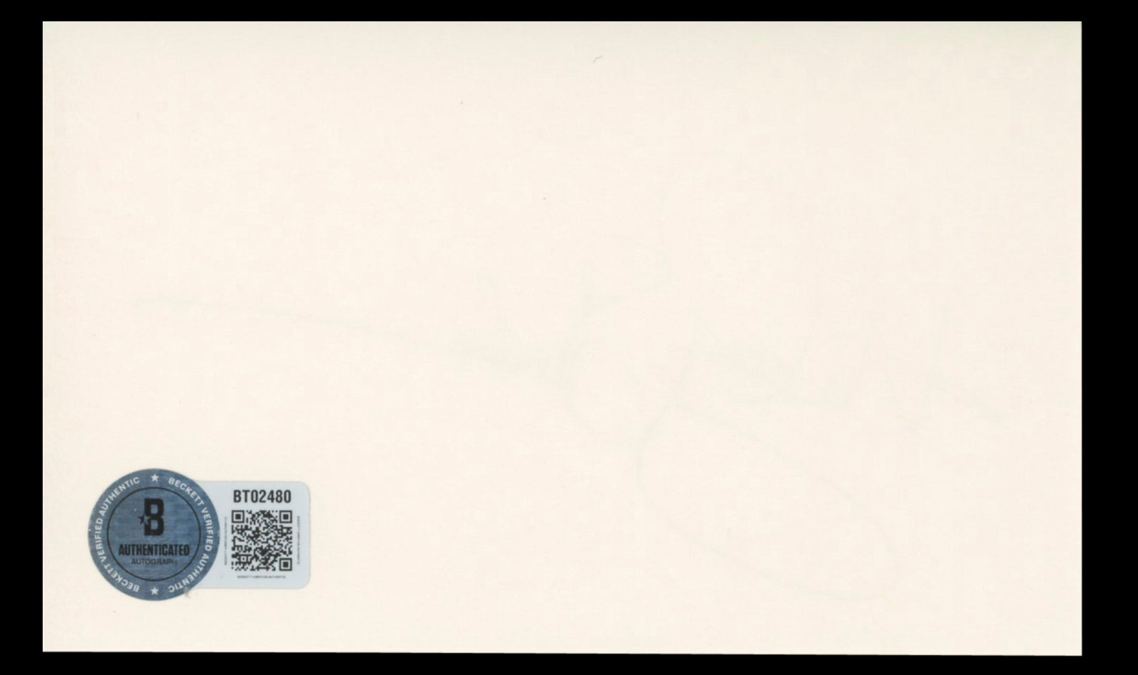 Hilary Swank Million Dollar Baby Authentic Signed 3x5 Index Card BAS #BT02480