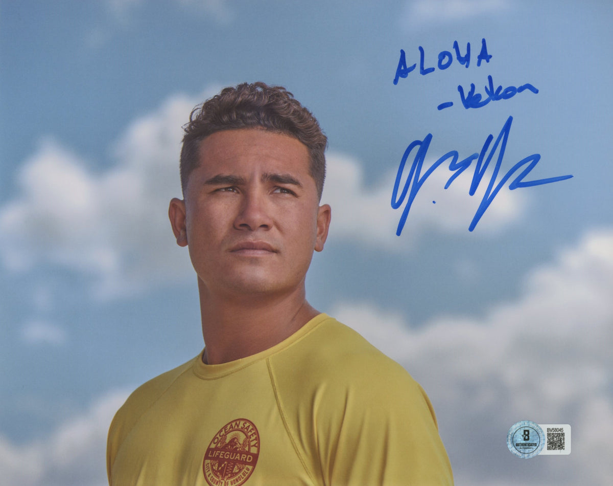 Kekoa Kekumano Rescue: HI-Surf "Aloha Kekoa" Signed 8x10 Photo BAS #BV58045