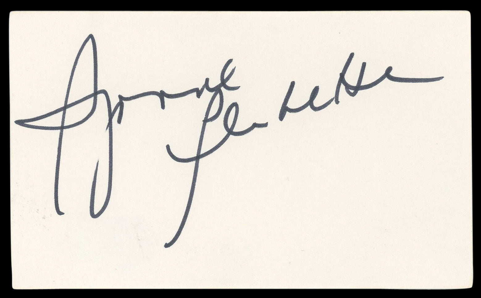 Suzanne Pleshette The Bob Newhart Show Signed 3x5 Index Card BAS #BL96498