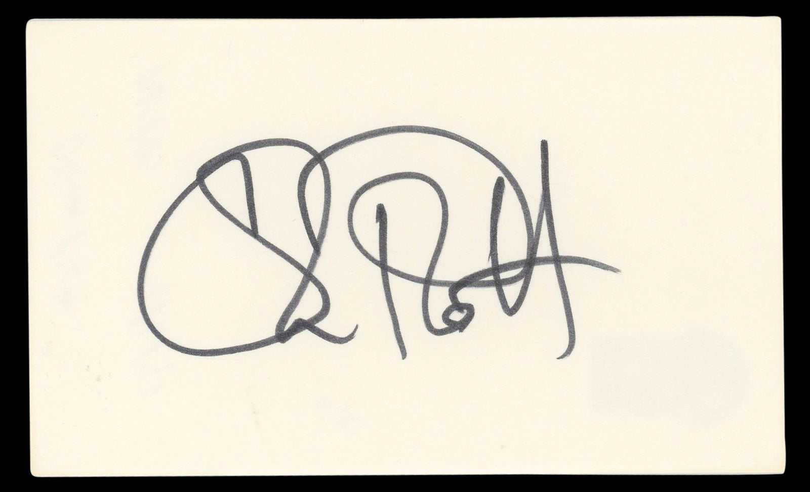 Oliver Platt The Bear Authentic Signed 3x5 Index Card Autographed BAS #BL96500