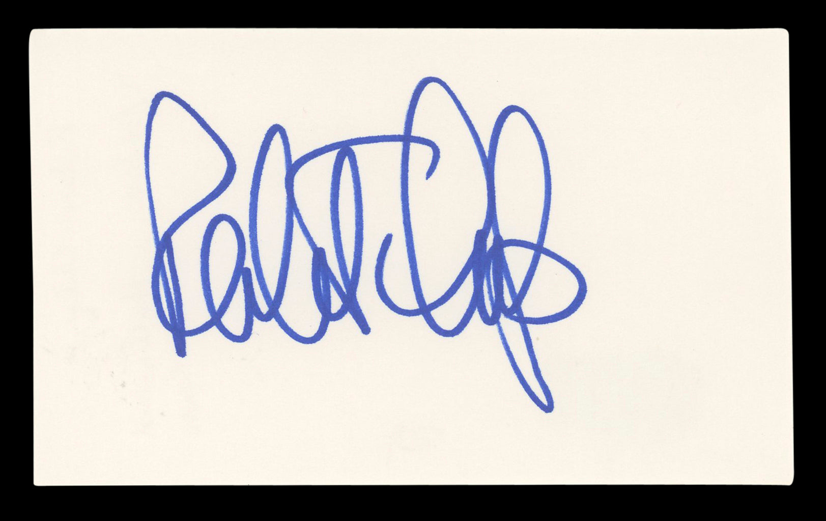 Robert Culp I Spy Authentic Signed 3x5 Index Card Autographed BAS #BL96790
