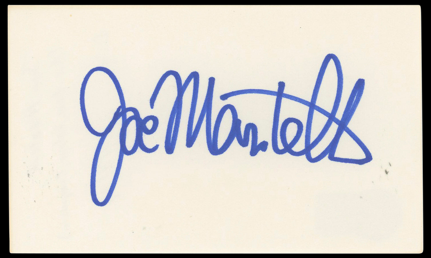 Joe Mantell Marty Authentic Signed 3x5 Index Card Autographed BAS #BN33245