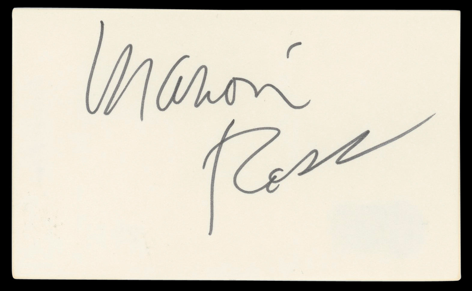 Marion Ross Happy Days Authentic Signed 3x5 Index Card Autographed BAS #BL96345