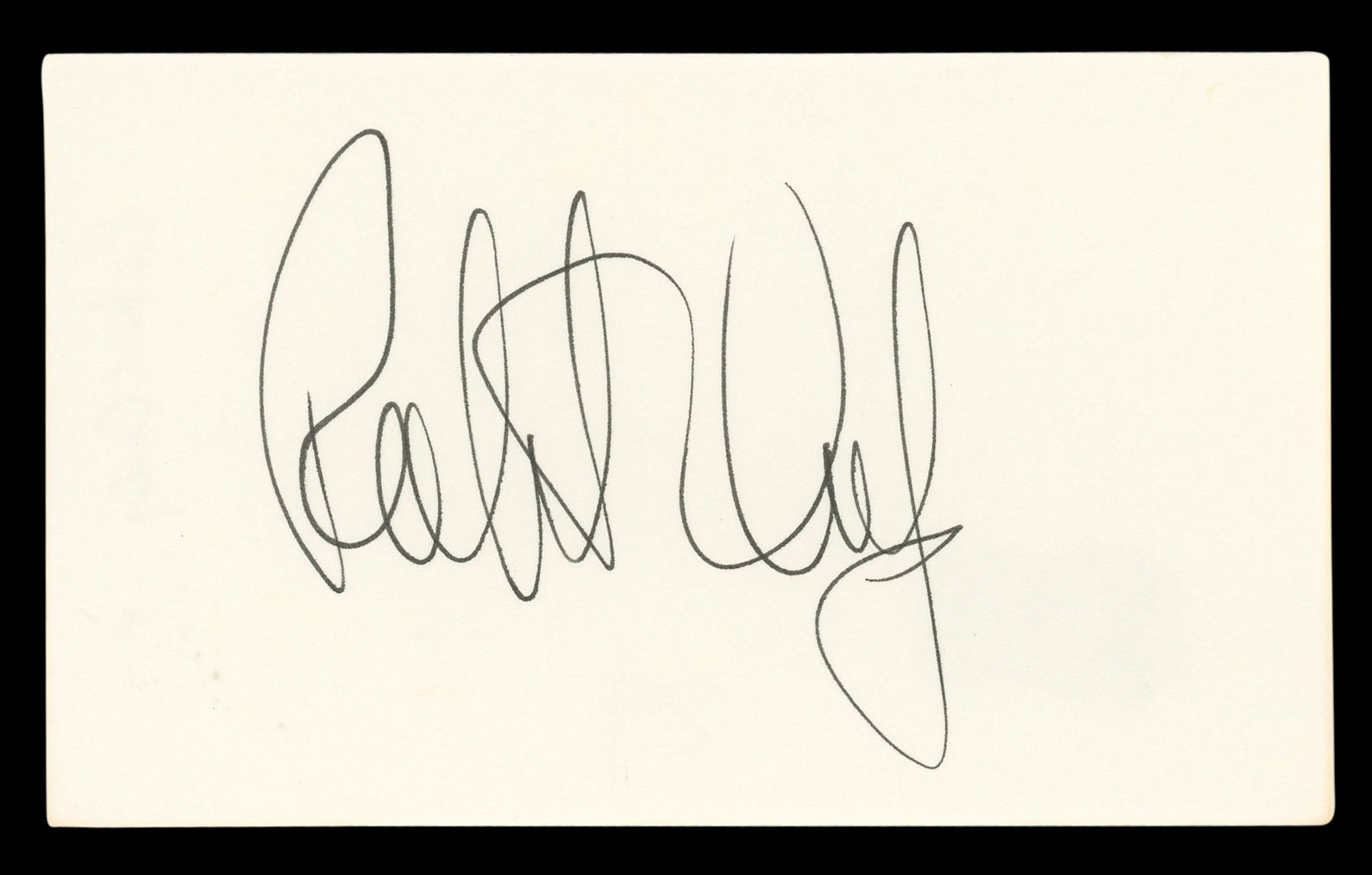 Robert Culp I Spy Authentic Signed 3x5 Index Card Autographed BAS #BL96792