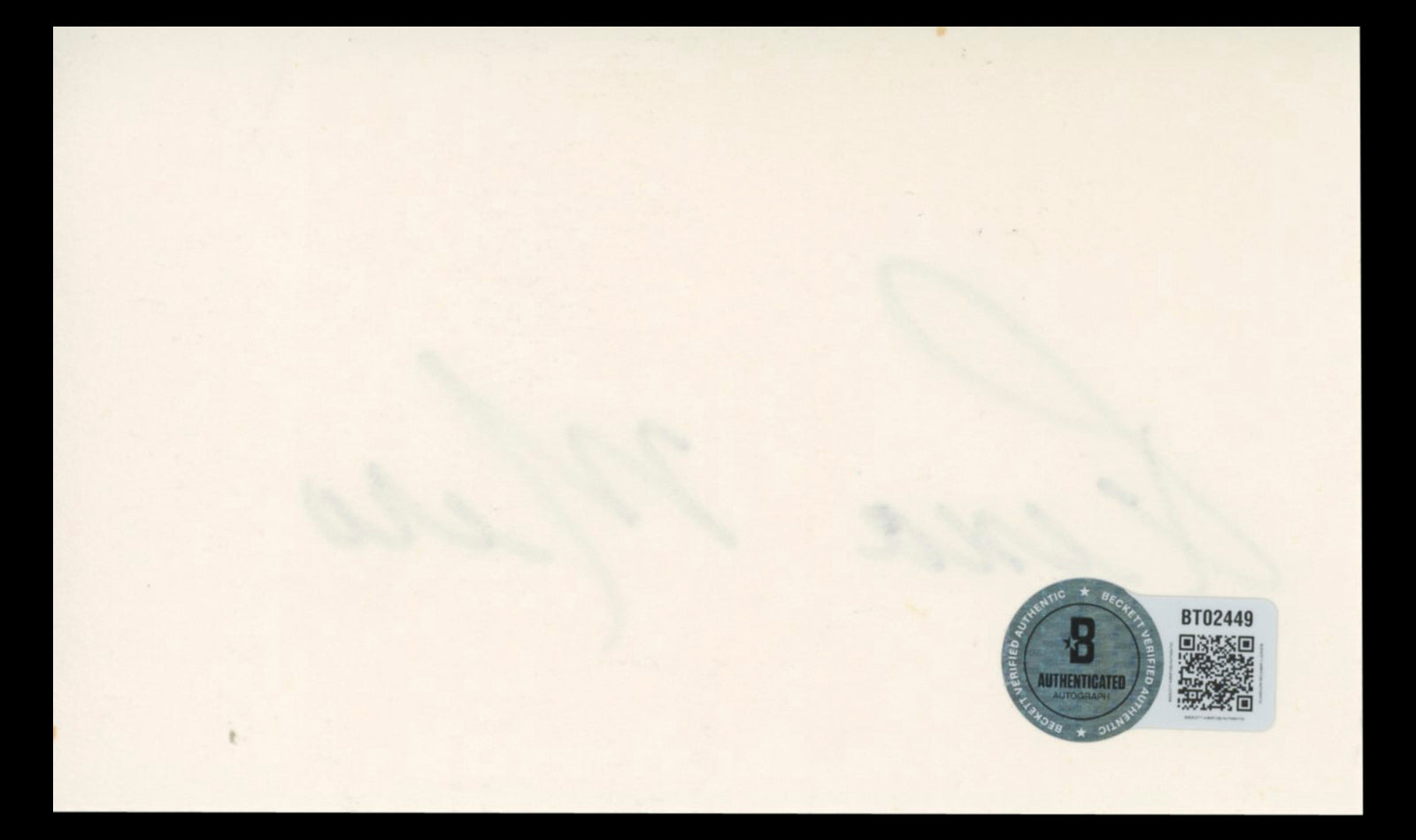 Sable Rena Mero WWE Authentic Signed 3x5 Index Card Autographed BAS #BT02449