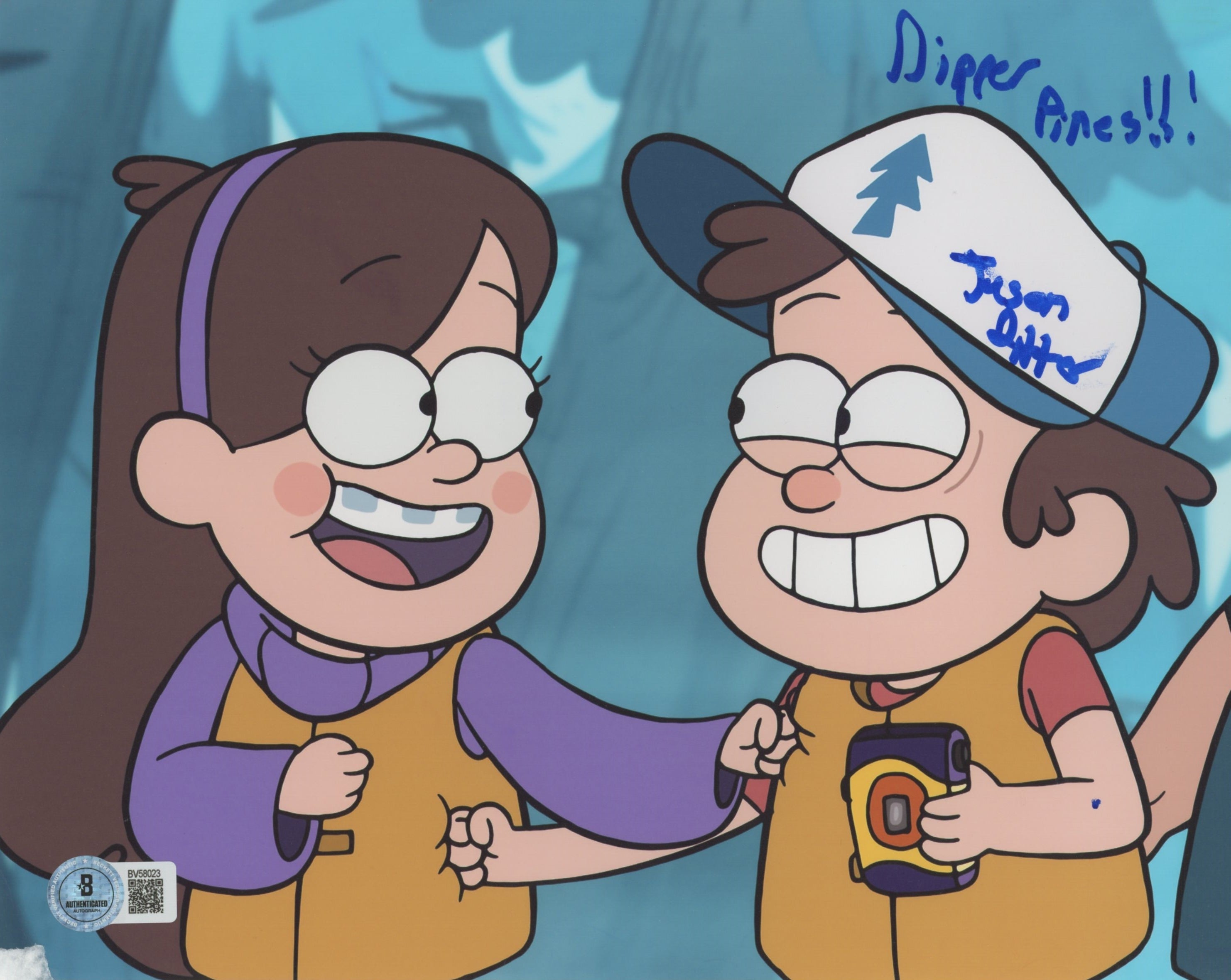 Jason Ritter Gravity Falls "Dipper Pines!" Signed 8x10 Photo BAS #BV58023