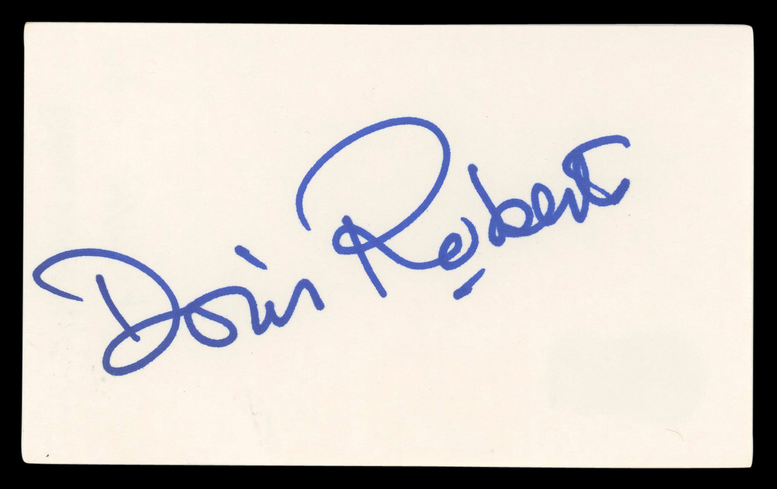 Doris Roberts Everybody Loves Raymond Signed 3x5 Index Card BAS #BL96350