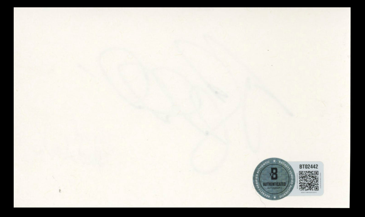 Jared Padalecki Supernatural Authentic Signed 3x5 Index Card BAS #BT02442