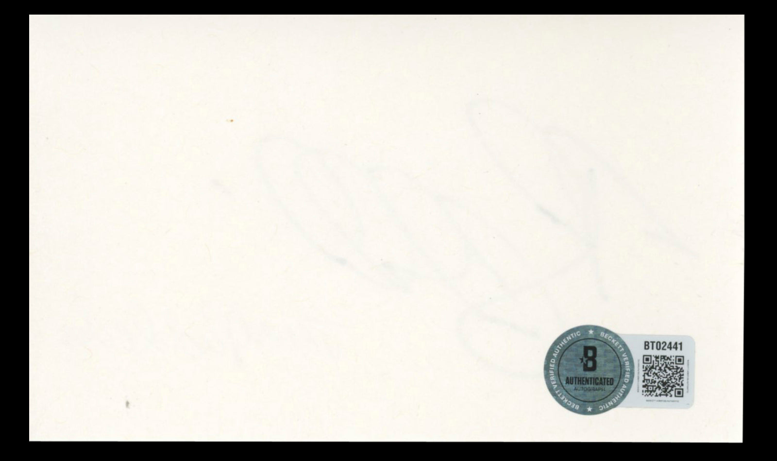 Jared Padalecki Supernatural Authentic Signed 3x5 Index Card BAS #BT02441