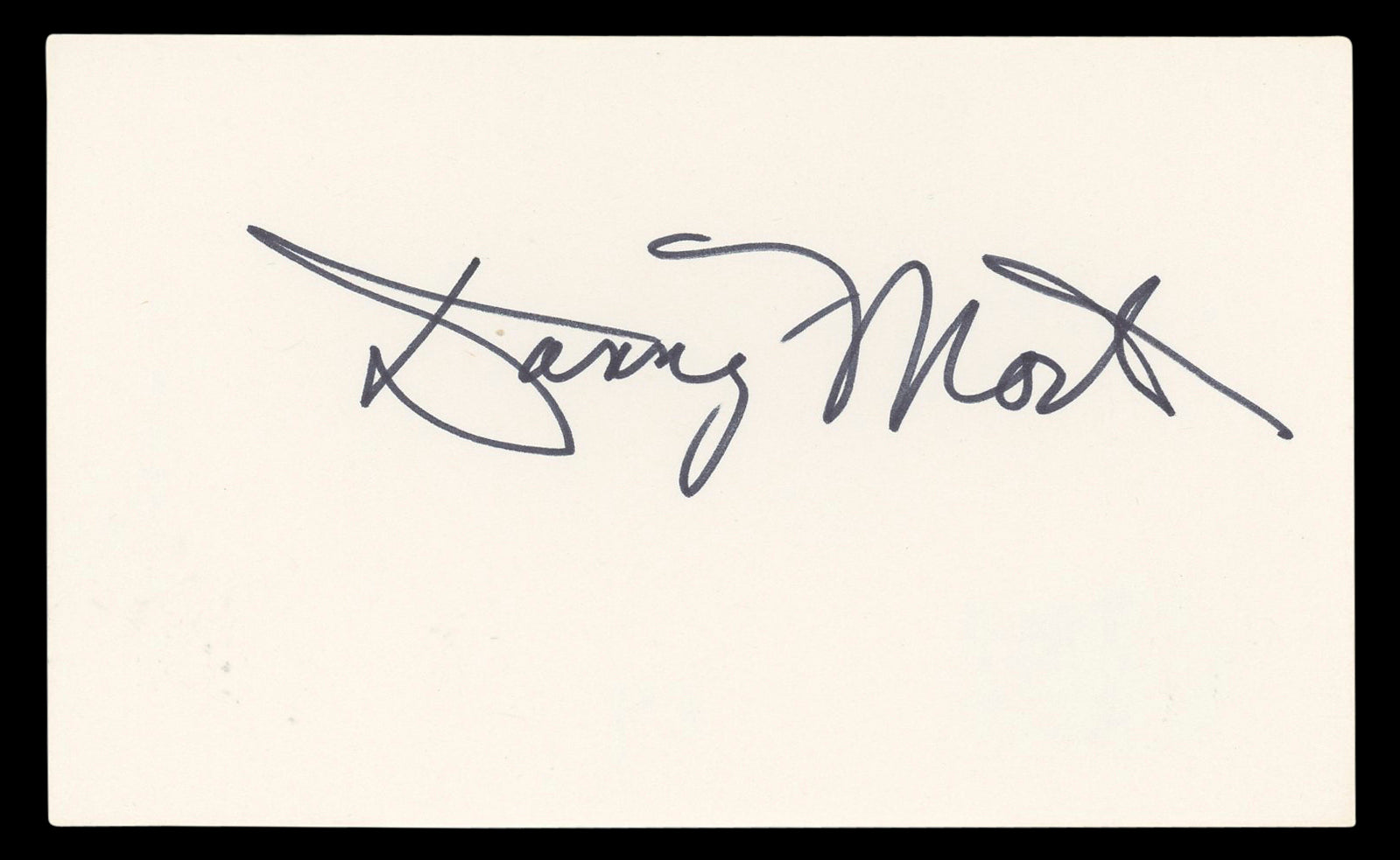 Don Most Happy Days Authentic Signed 3x5 Index Card Autographed BAS #BL96798
