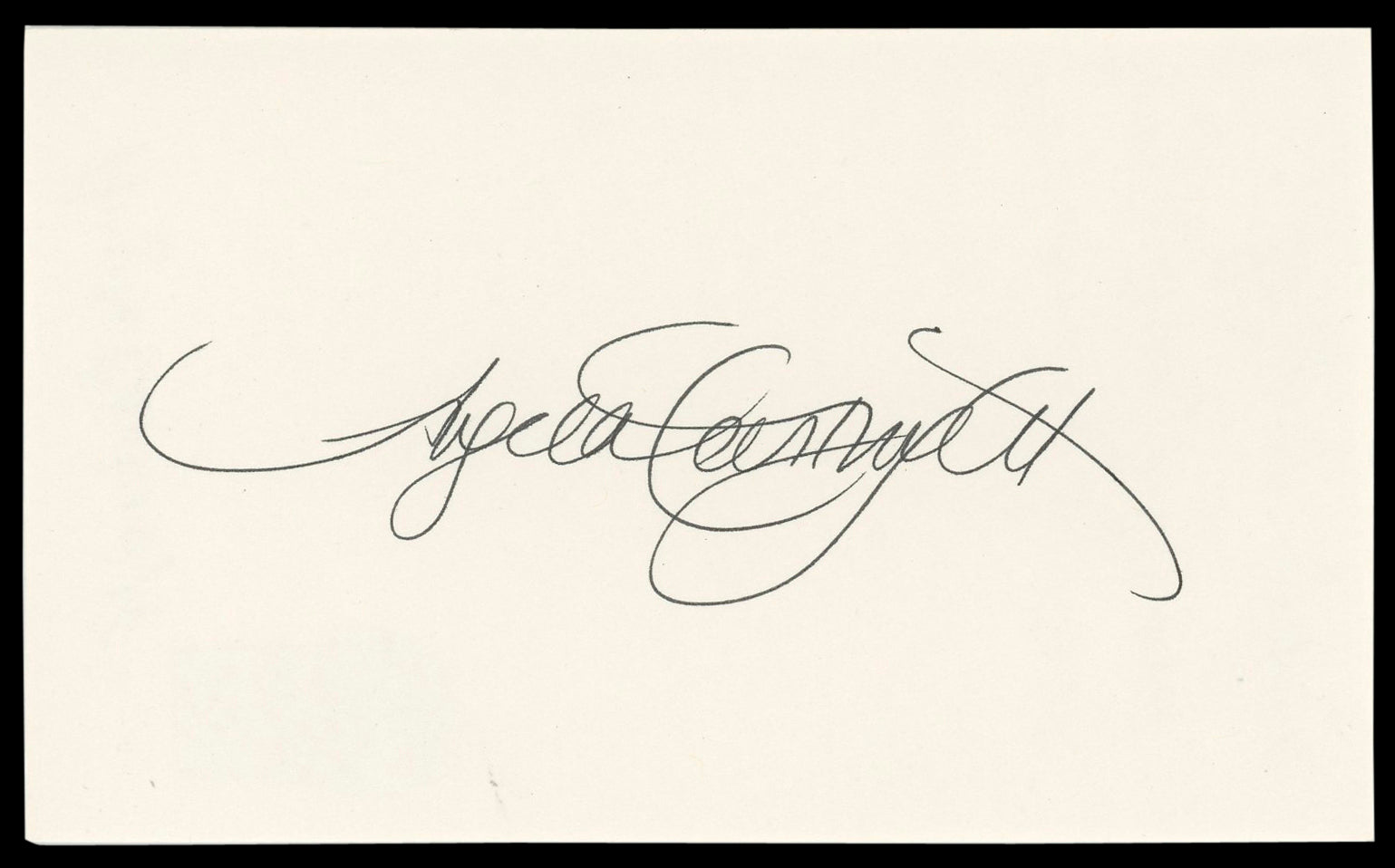 Angela Cartwright The Danny Thomas Show Signed 3x5 Index Card BAS #BM57060