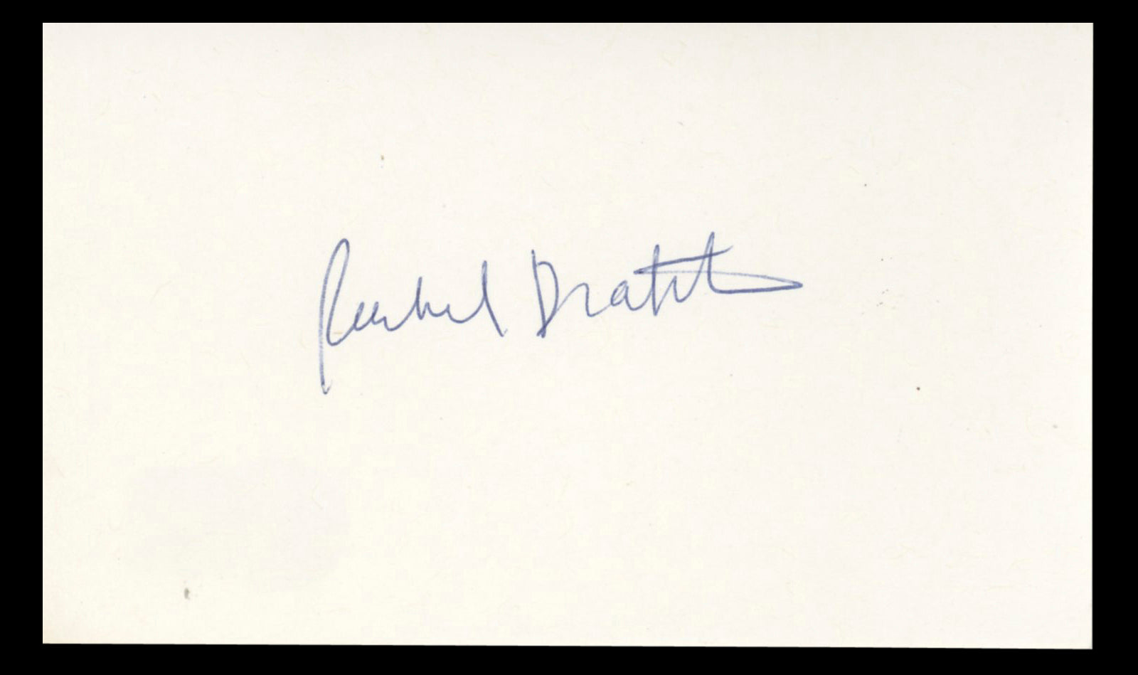 Rachel Dratch The King Of Queens Authentic Signed 3x5 Index Card BAS #BT02502