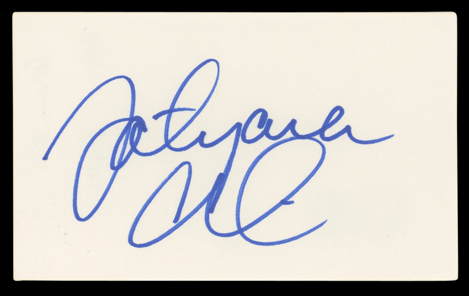 Tatyana Ali Fresh Prince of Bel-Air Authentic Signed 3x5 Index Card BAS #BL96800