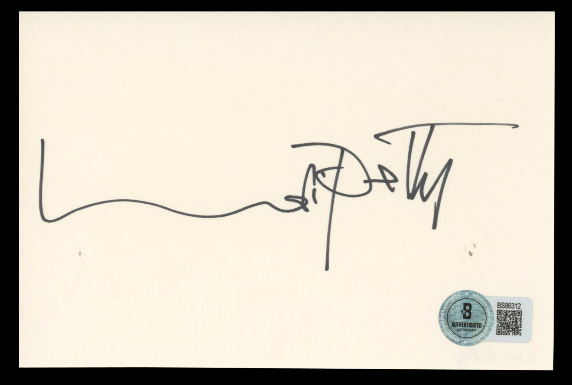 Lori Petty A League Of Their Own Authentic Signed 4x6 Index Card BAS #BS86312