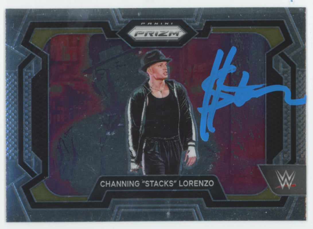 Channing "Stacks" Lorenzo WWE Signed 2024 Panini Prizm #8 Card BAS #BS86748
