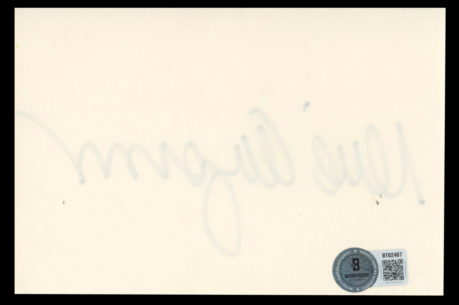 Rene Auberjonois Star Trek: Deep Space Nine Signed 4x6 Index Card BAS #BT02467