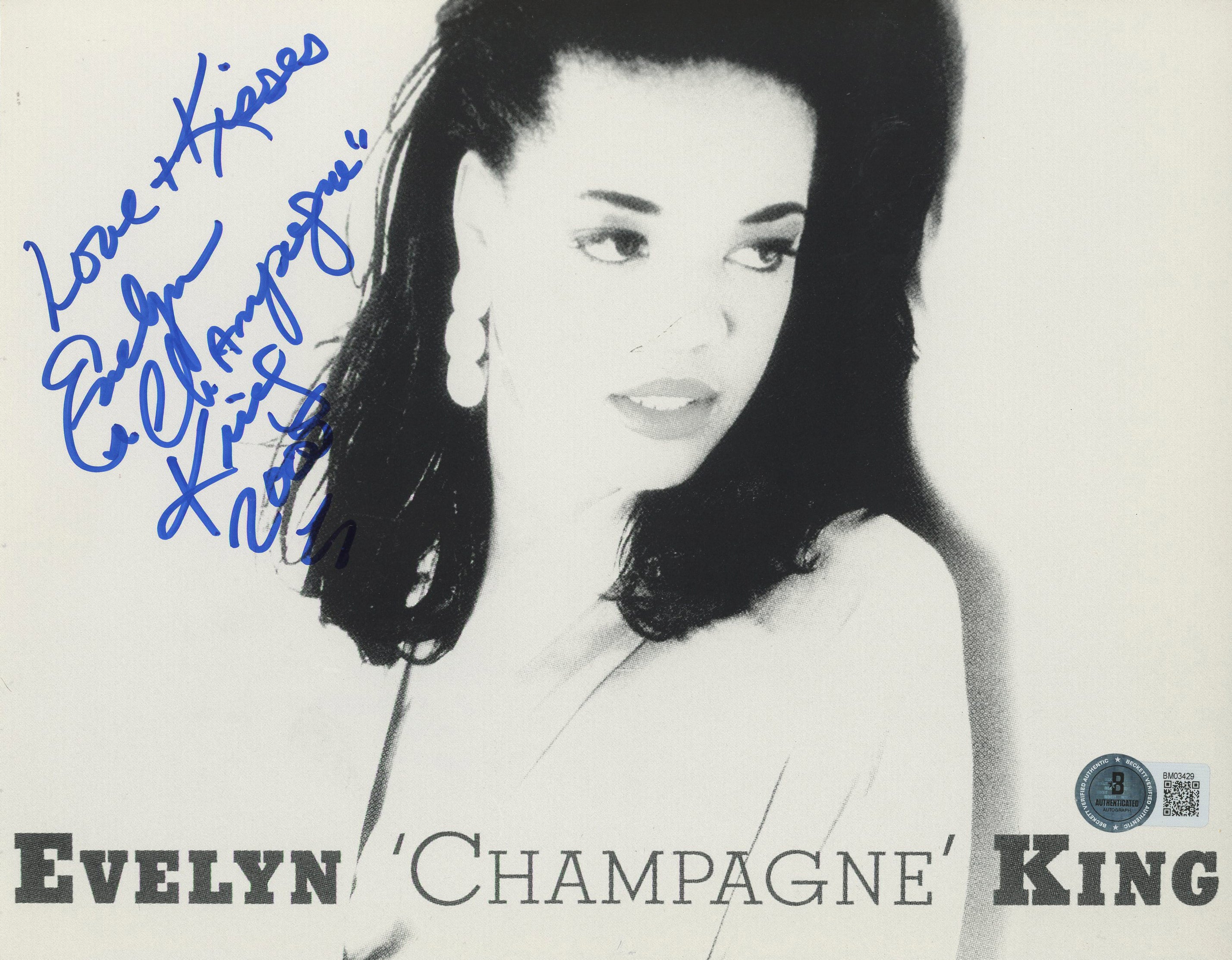 Evelyn "Champagne" King Singer "Love" Authentic Signed 8x10 Photo BAS #BM03429